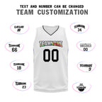 Custom White Rainbow City Edition Personalized Sports Uniform Authentic Basketball Jersey BBJ01-D06101-8