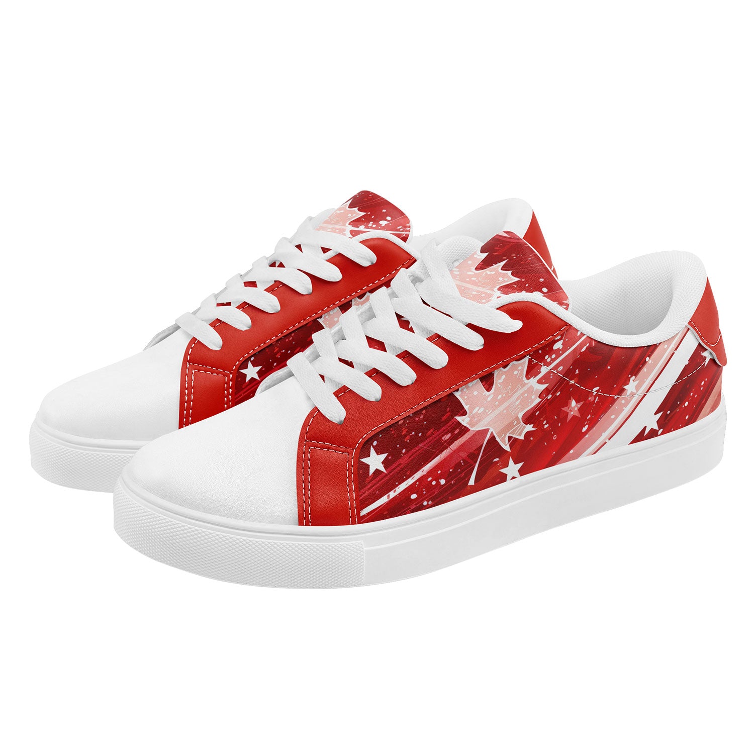 Custom Canada 2026 World Cup Sneakers DIY Country Flag Running Shoes Lightweight Sport Shoes Gift for Football Fans Personalized Team Name and Logo FN023-F020031-5