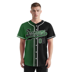 Custom Green Black Gradient Fashion Personalized Authentic Baseball Jersey BSBJ01-D0a707c