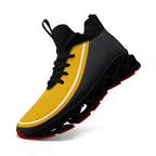 Custom Yellow Dark Gray Maxsoul Shoes Personalized Sneaker FN030XD-D020388-1