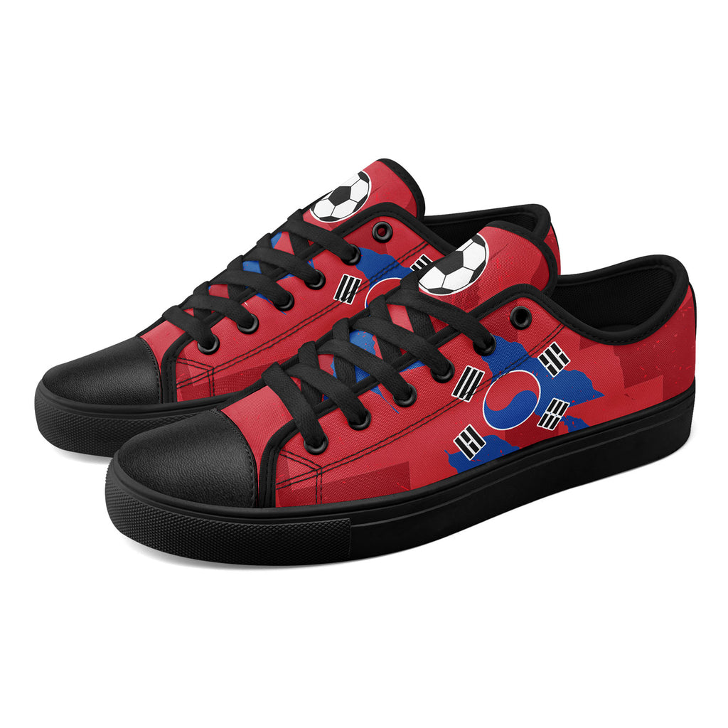 Custom South Korea 2026 World Cup Sneakers DIY Country Flag Running Shoes Lightweight Sport Shoes Gift for Football Fans Personalized Team Name and Logo FN027-F009081-1