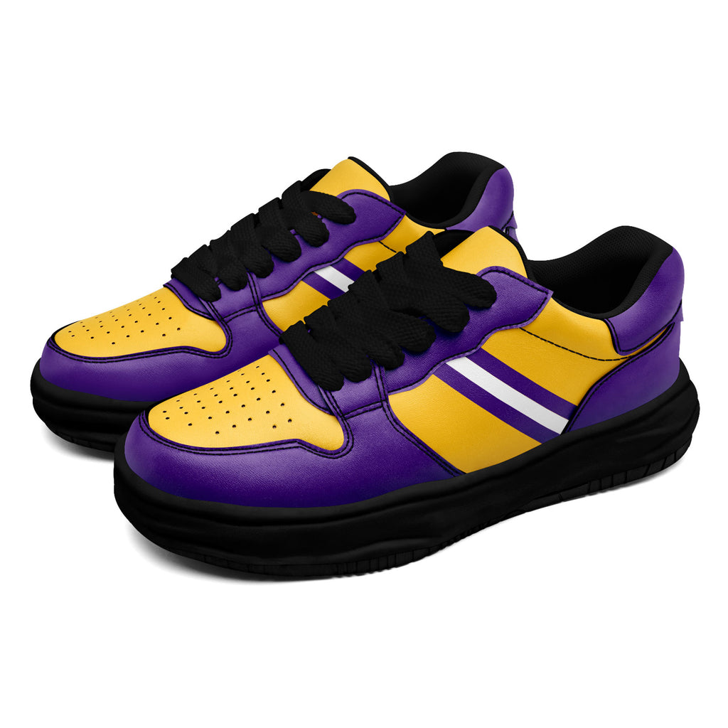 Custom Purple Yellow Minnesota Shoes Personalized Sneaker FN032-D020389-17