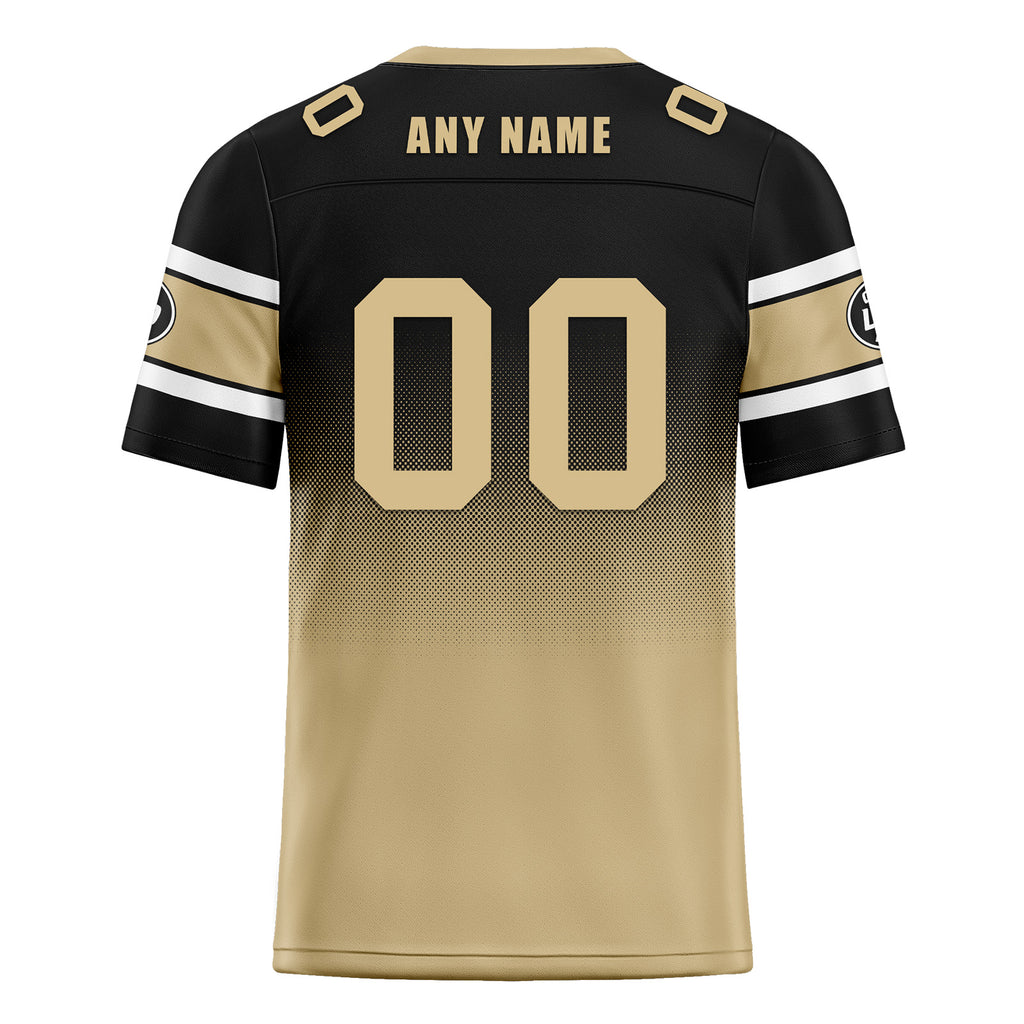 Custom Black Yellow New Orleans Football Jersey and Hat Combo Offer Personalized Combo ZH-D020326-19