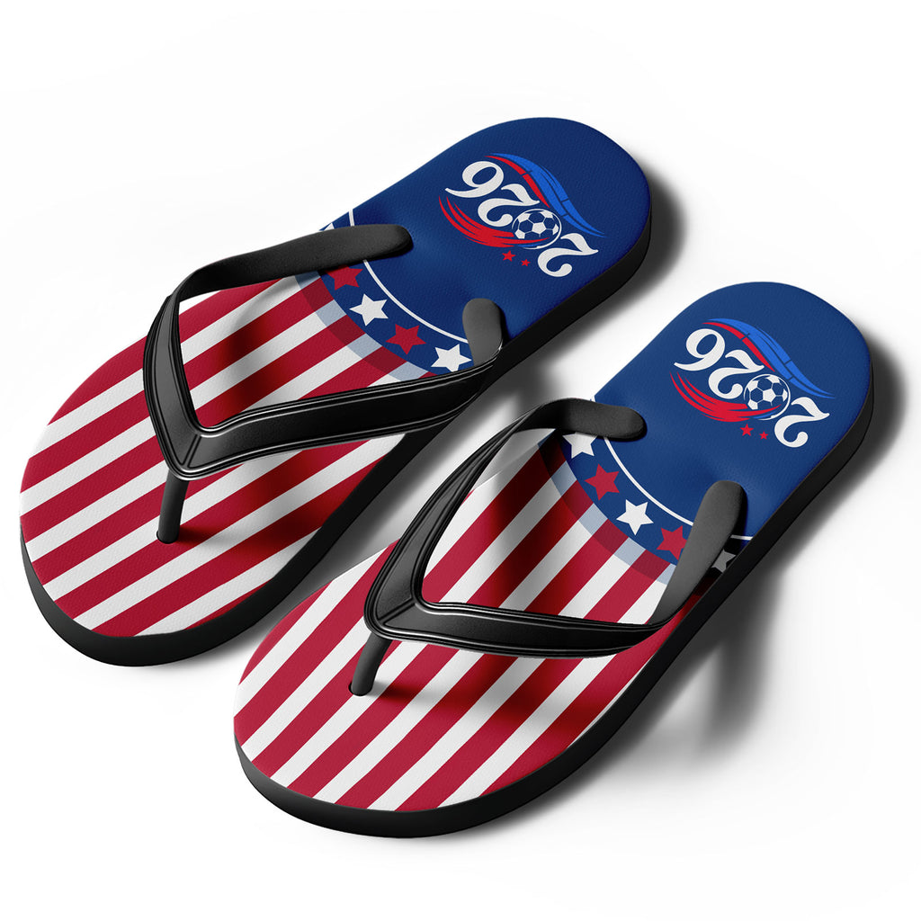 Custom United States 2026 World Cup Sneakers DIY Country Flag Running Shoes Lightweight Sport Shoes Gift for Football Fans Personalized Team Name and Logo FN058-F028041-9