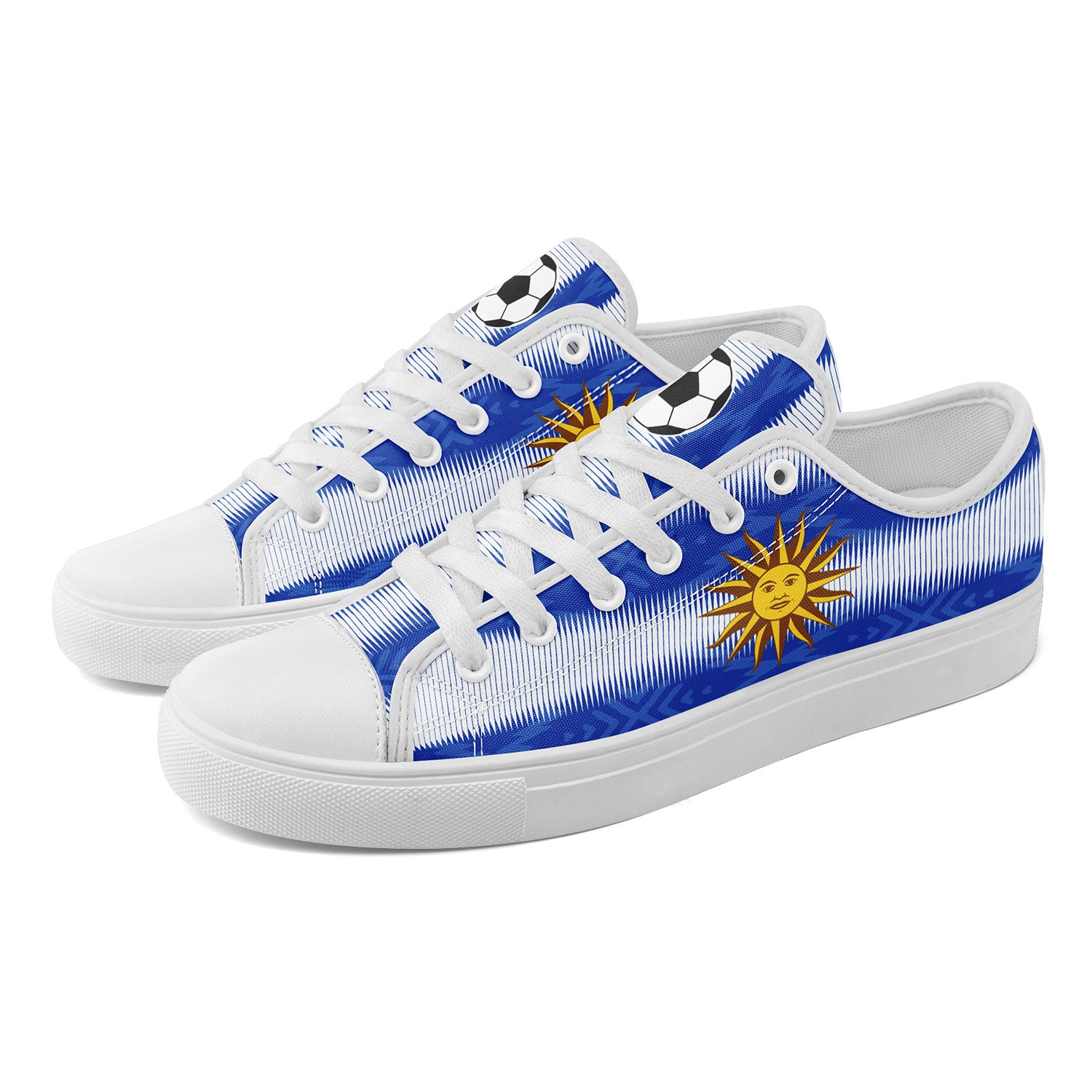 Custom Uruguay 2026 World Cup Sneakers DIY Country Flag Running Shoes Lightweight Sport Shoes Gift for Football Fans Personalized Team Name and Logo FN027-F009107-1