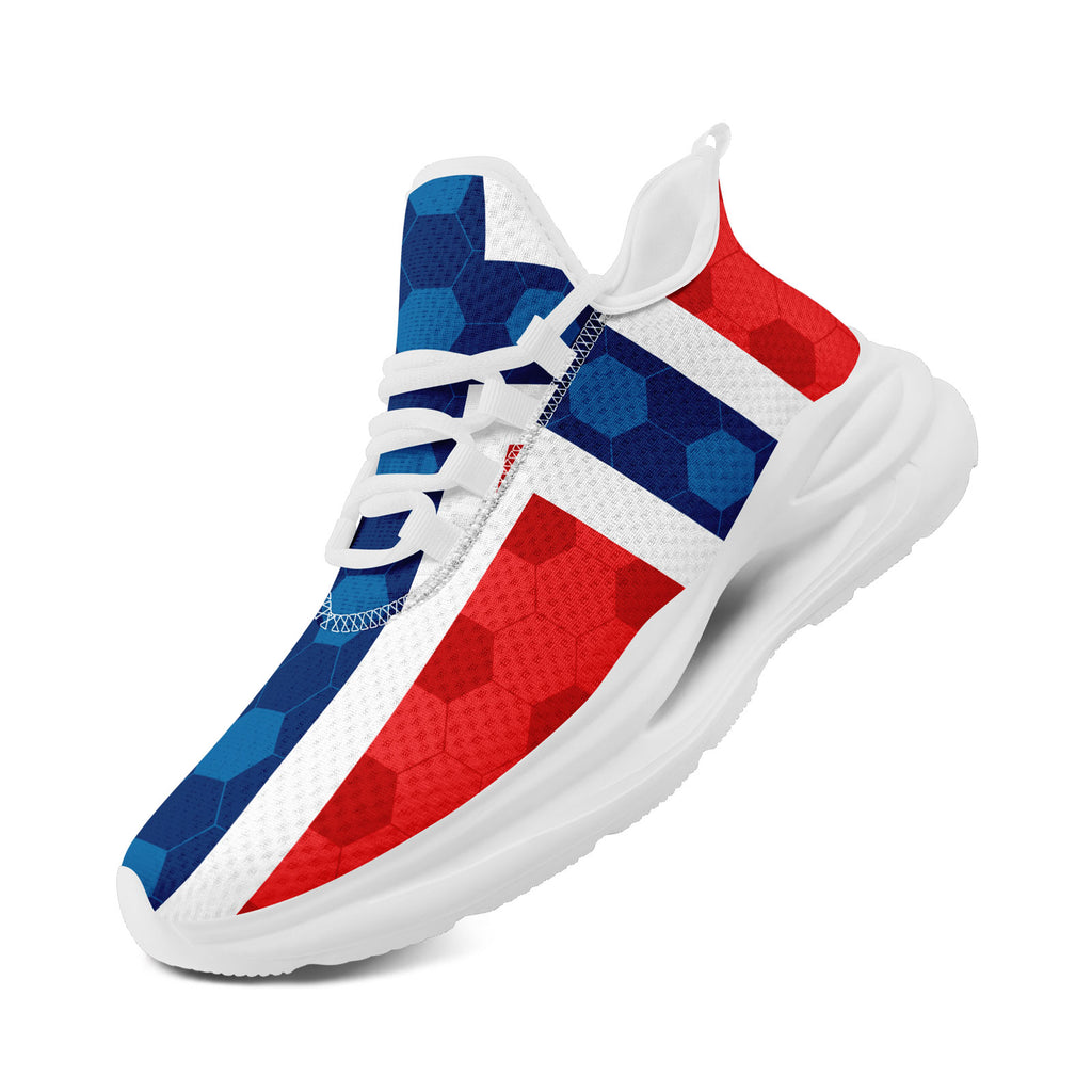 Custom 2026 World Cup Norway Sneakers DIY Country Flag Running Shoes Lightweight Sport Shoes Gift for Football Fans Personalized Team Name and Logo FN079-F027070-1