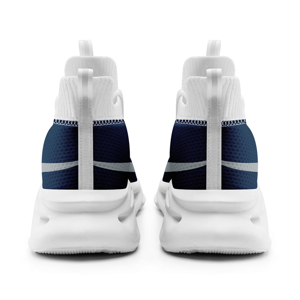 Custom Gray Seattle Football Jersey and Sports Shoes Combo Offer Personalized Combo ZH-D025008-27