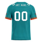 Custom Green Orange Miami Football Jersey and Firesoul Sports Shoes Combo Offer Personalized Combo ZH-D020273-24
