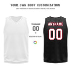 Custom Black Red Plaid Portland City Edition Personalized Reversible Basketball Set Sports Basketball Jersey BBJ01R-D0610-25