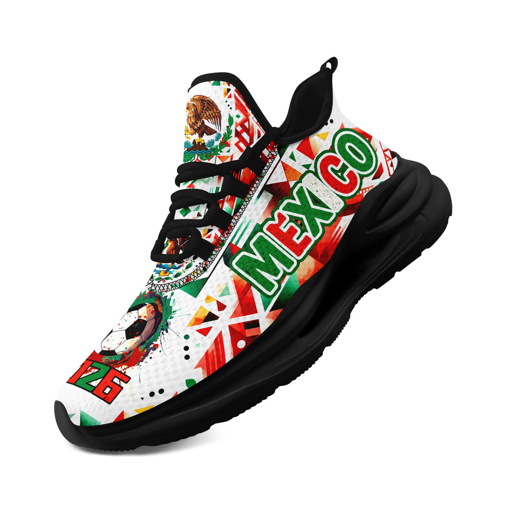 Custom 2026 World Cup Mexico Sneakers DIY Country Flag Running Shoes Lightweight Sport Shoes Gift for Football Fans Personalized Team Name and Logo FN079-F023046-5