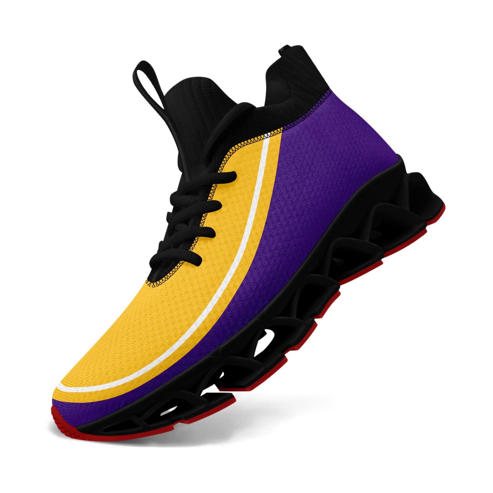 Custom Purple Yellow Maxsoul Shoes Personalized Sneaker FN030XD-D020388-26