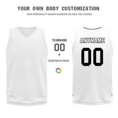 Custom White Rainbow Denver City Edition Personalized Reversible Basketball Set Sports Basketball Jersey BBJ01R-D0610-8