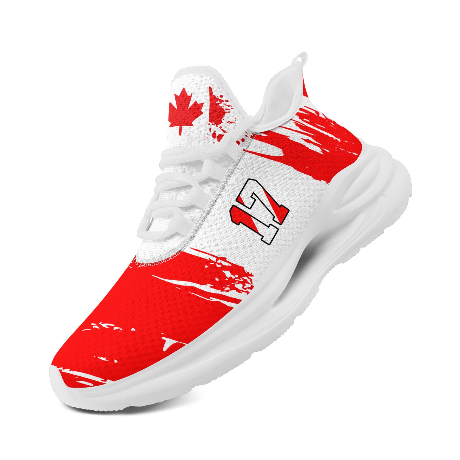 Custom 2026 World Cup Canada Sneakers DIY Country Flag Running Shoes Lightweight Sport Shoes Gift for Football Fans Personalized Team Name and Logo FN079-F023085-4