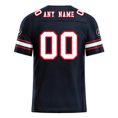 Custom Navy New England Personalized Authentic Football Jersey FBJ02-D020256-20