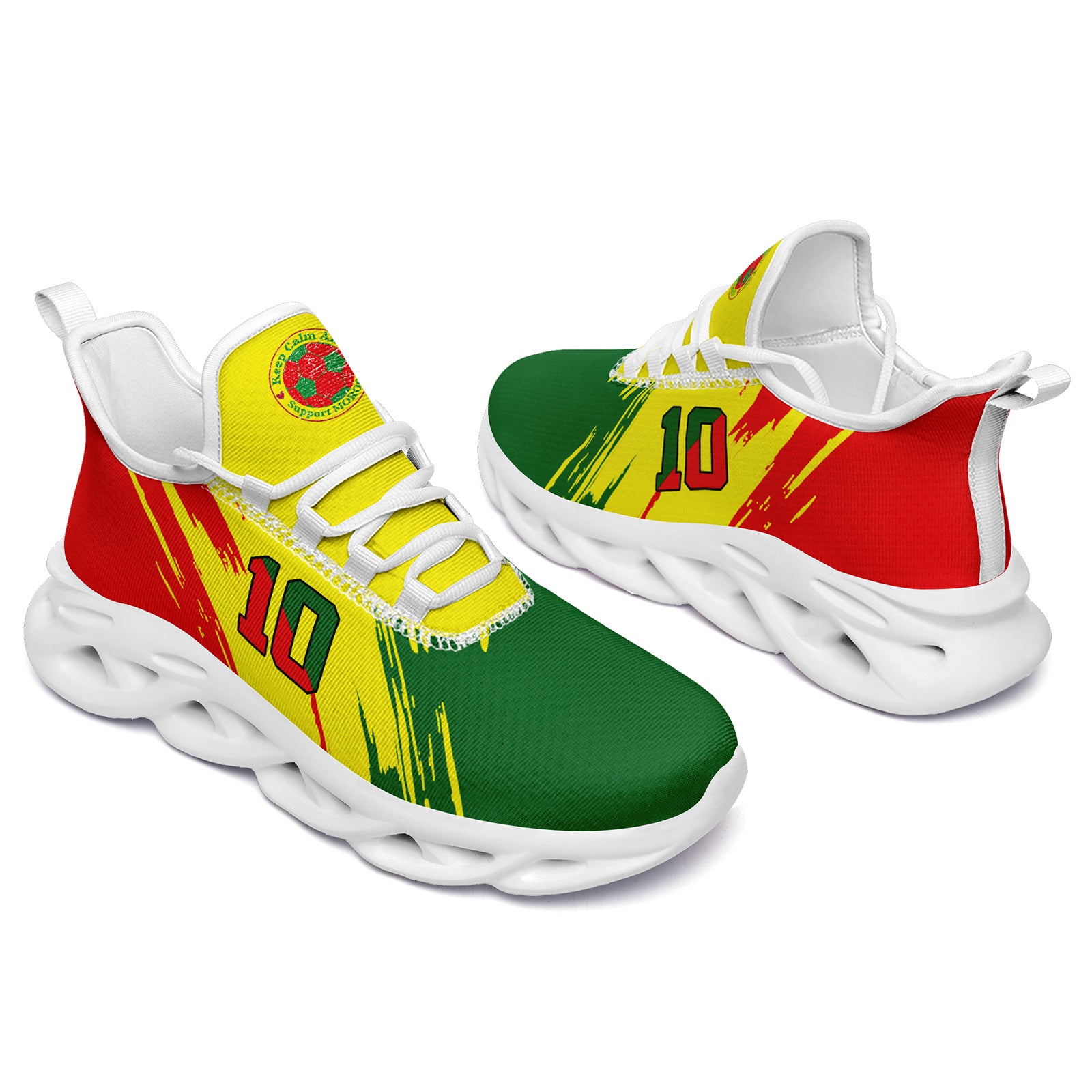Custom 2026 World Cup Portugal Sneakers DIY Country Flag Running Shoes Lightweight Sport Shoes Gift for Football Fans Personalized Team Name and Logo FN003-F023081-4