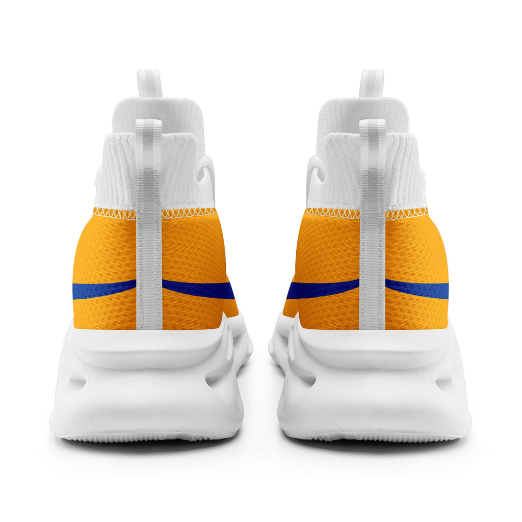Custom Yellow Los Angeles Football Jersey and Sports Shoes Combo Offer Personalized Combo ZH-D025008-14
