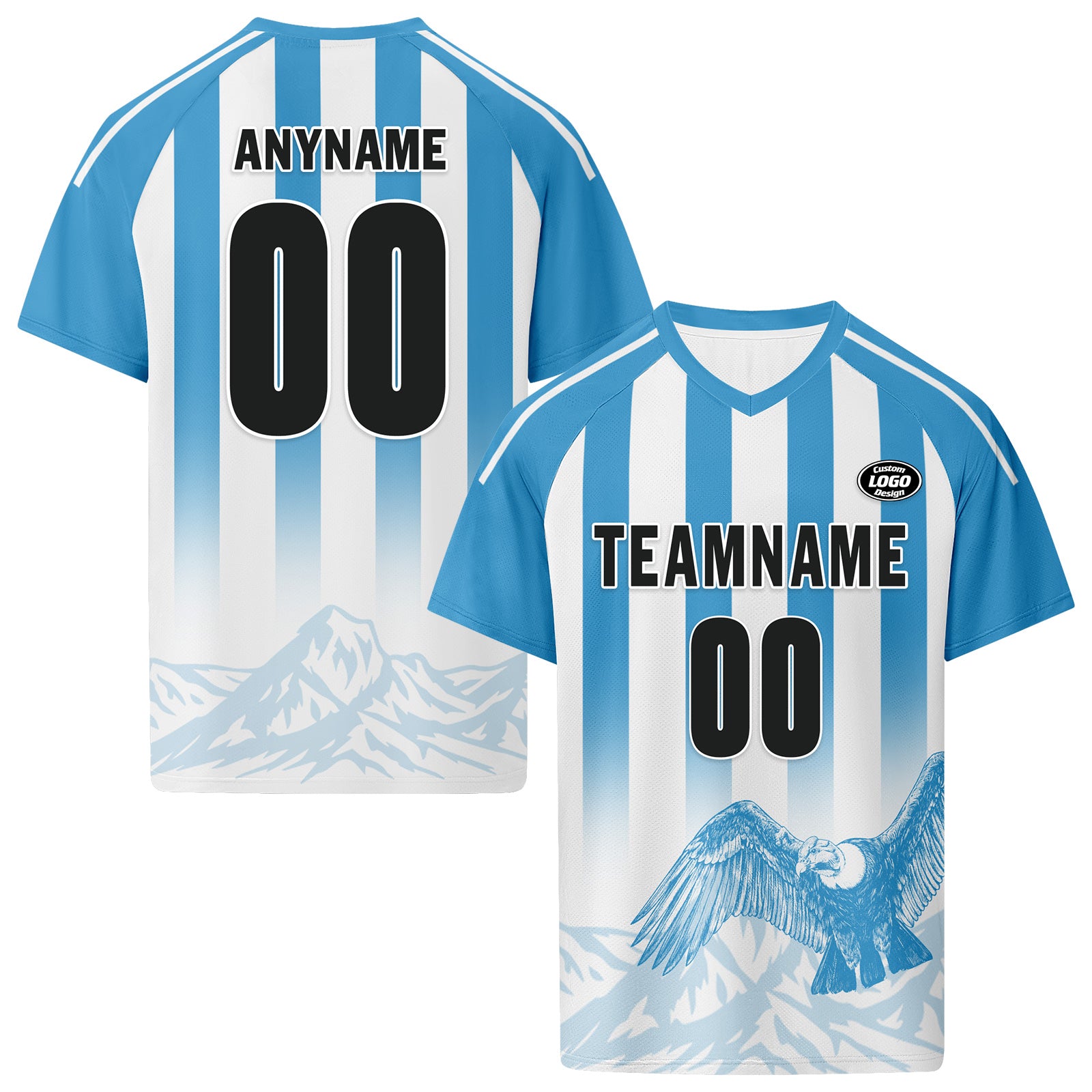 Custom Argentina 2026 World Cup Football Shirt Customized Soccer Jersey for Fans Add Your Name & Number FZ190-F007001-01