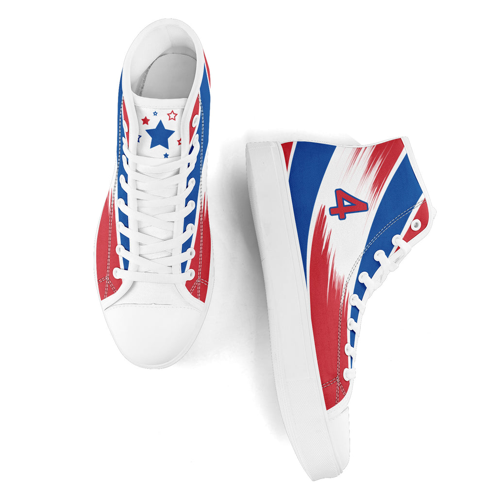 Custom South Korea 2026 World Cup Sneakers DIY Country Flag Running Shoes Lightweight Sport Shoes Gift for Football Fans Personalized Team Name and Logo FN024-F009120-2