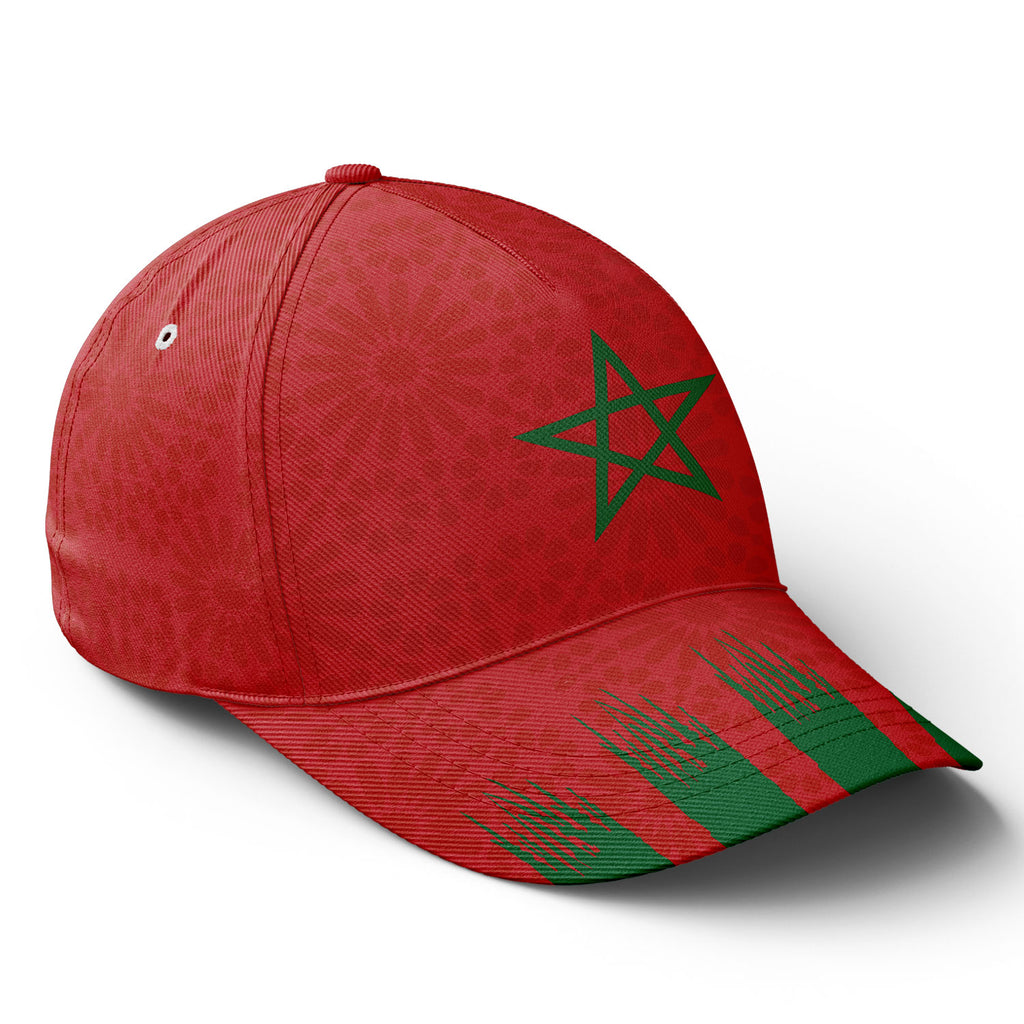 Personalized 2026 Morocco Soccer Fan Hat - Add Your Name & Design Custom 2026 Football Tournament Hat YW061-F009128-2