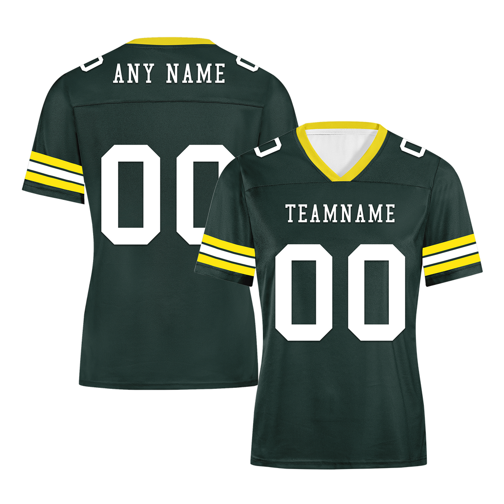 Custom Green Classic Style Personalized Authentic Football Jersey FBJ02-bd0a7007