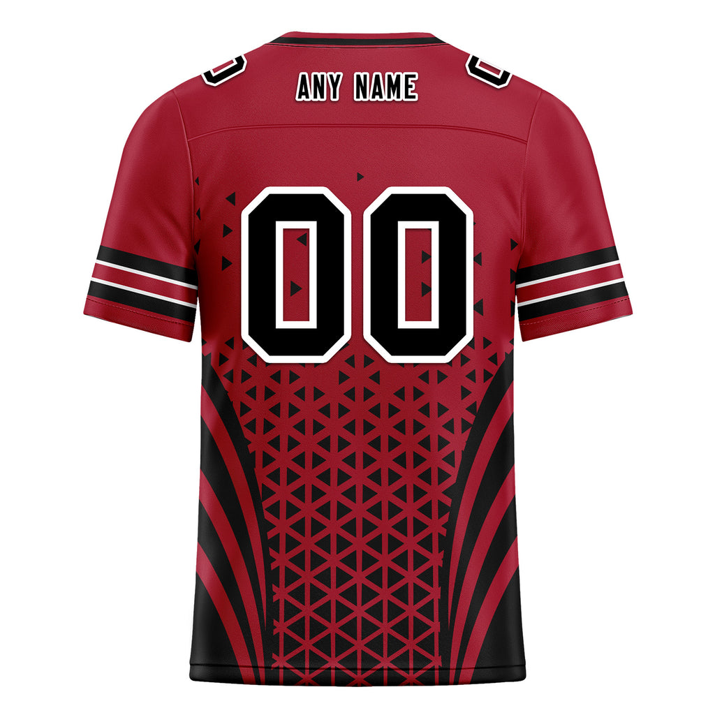 Custom Red Black Georgia Personalized Authentic Football Jersey FBJ02-D023033-3