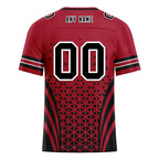Custom Red Black Georgia Personalized Authentic Football Jersey FBJ02-D023033-3