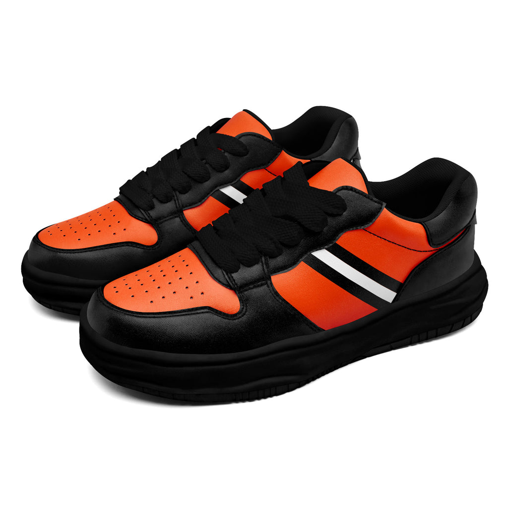Custom Black Orange Cincinnati Shoes Personalized Sneaker FN032-D020389-6