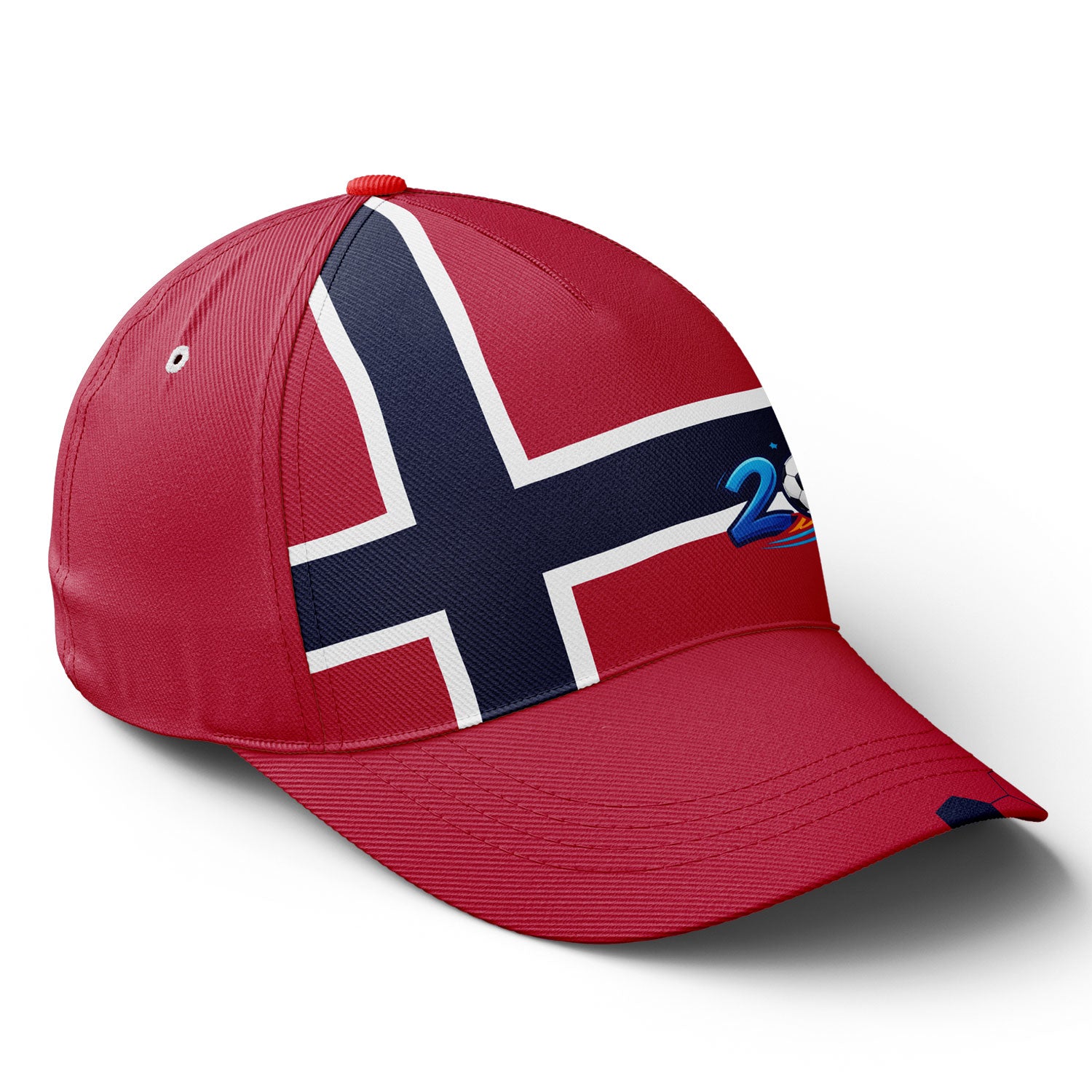 Personalized 2026 Norway Soccer Fan Hat - Add Your Name & Design Custom 2026 Football Tournament Hat YW061-F027075-4