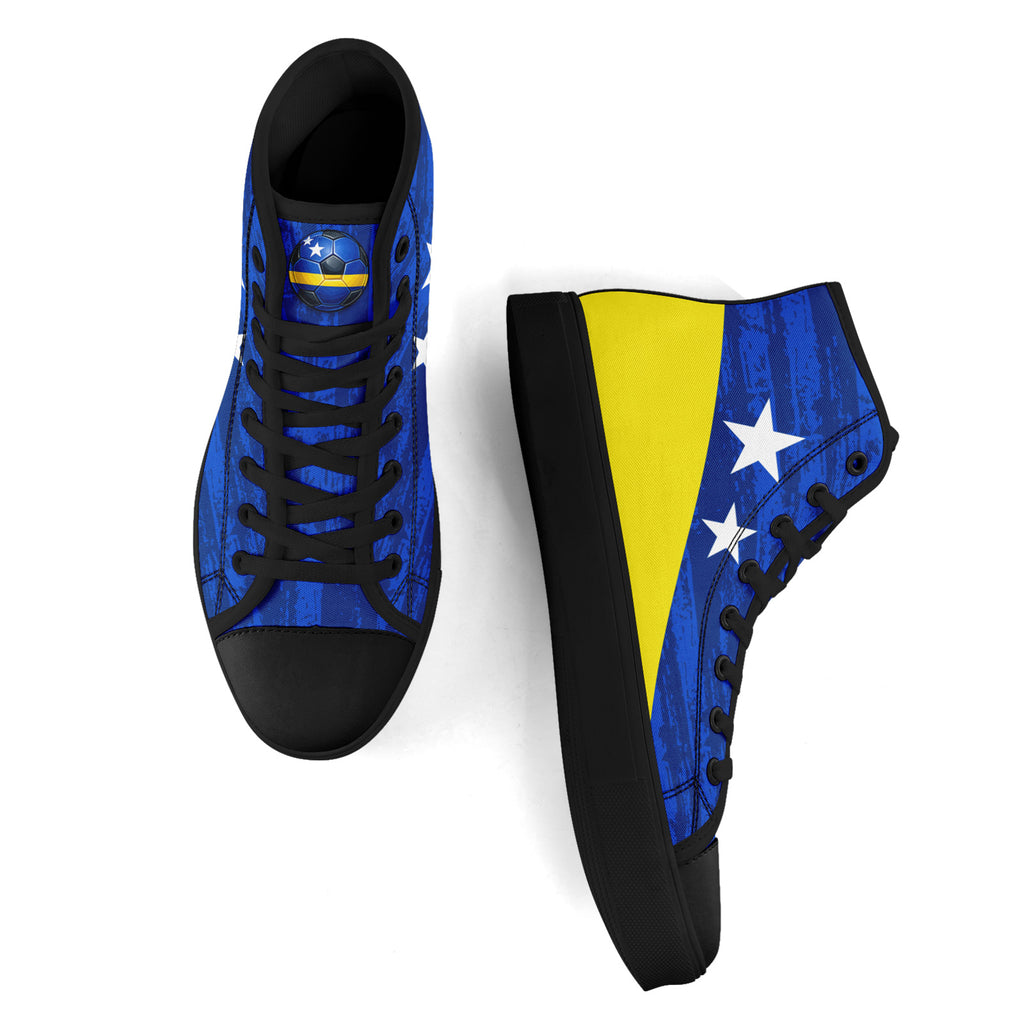 Custom Curaçao 2026 World Cup Sneakers DIY Country Flag Running Shoes Lightweight Sport Shoes Gift for Football Fans Personalized Team Name and Logo FN024-F009098-2