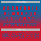 Custom Blue Red Fade Fashion Jacket Bomber Full-Snap Varsity Letterman Personalized Jacket FZ005-D020229-11