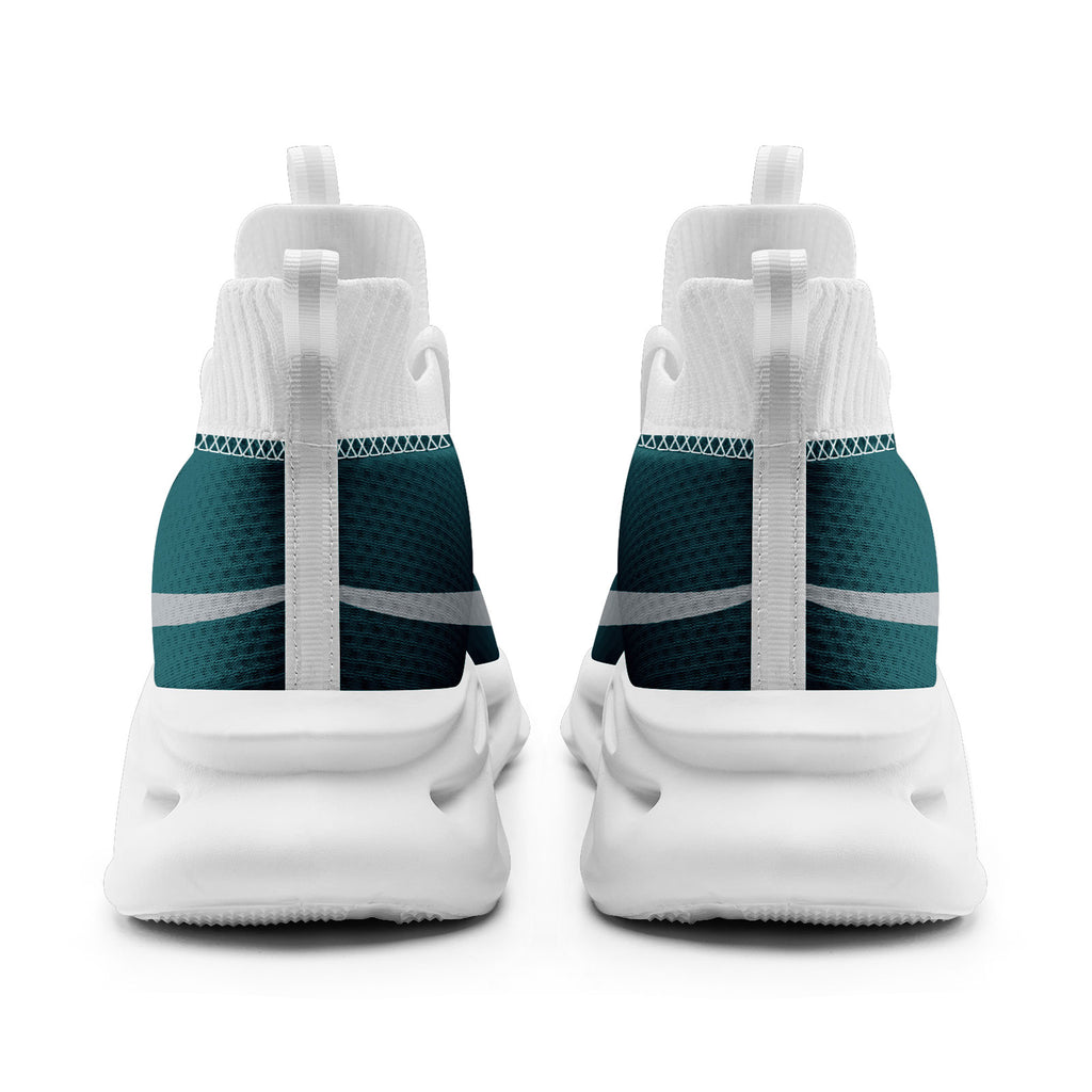 Custom Green Philadelphia Football Jersey and Sports Shoes Combo Offer Personalized Combo ZH-D025008-21