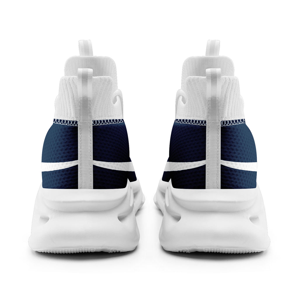 Custom Blue Dallas Football Jersey and Sports Shoes Combo Offer Personalized Combo ZH-D025008-8