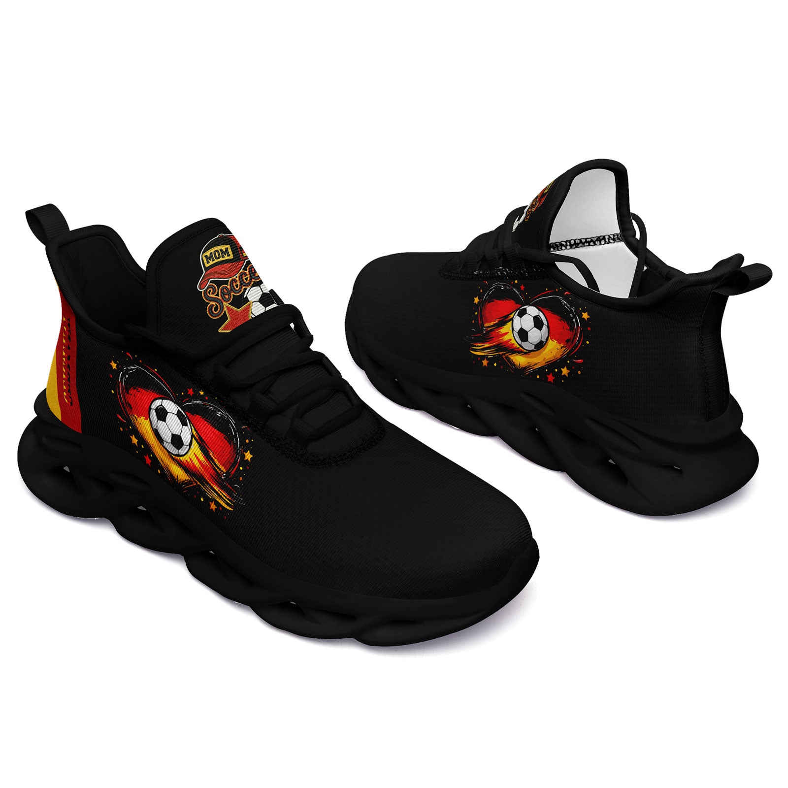Custom Germany 2026 World Cup Sneakers DIY Country Flag Running Shoes Lightweight Sport Shoes Gift for Football Fans Personalized Team Name and Logo FN003-F025035-6
