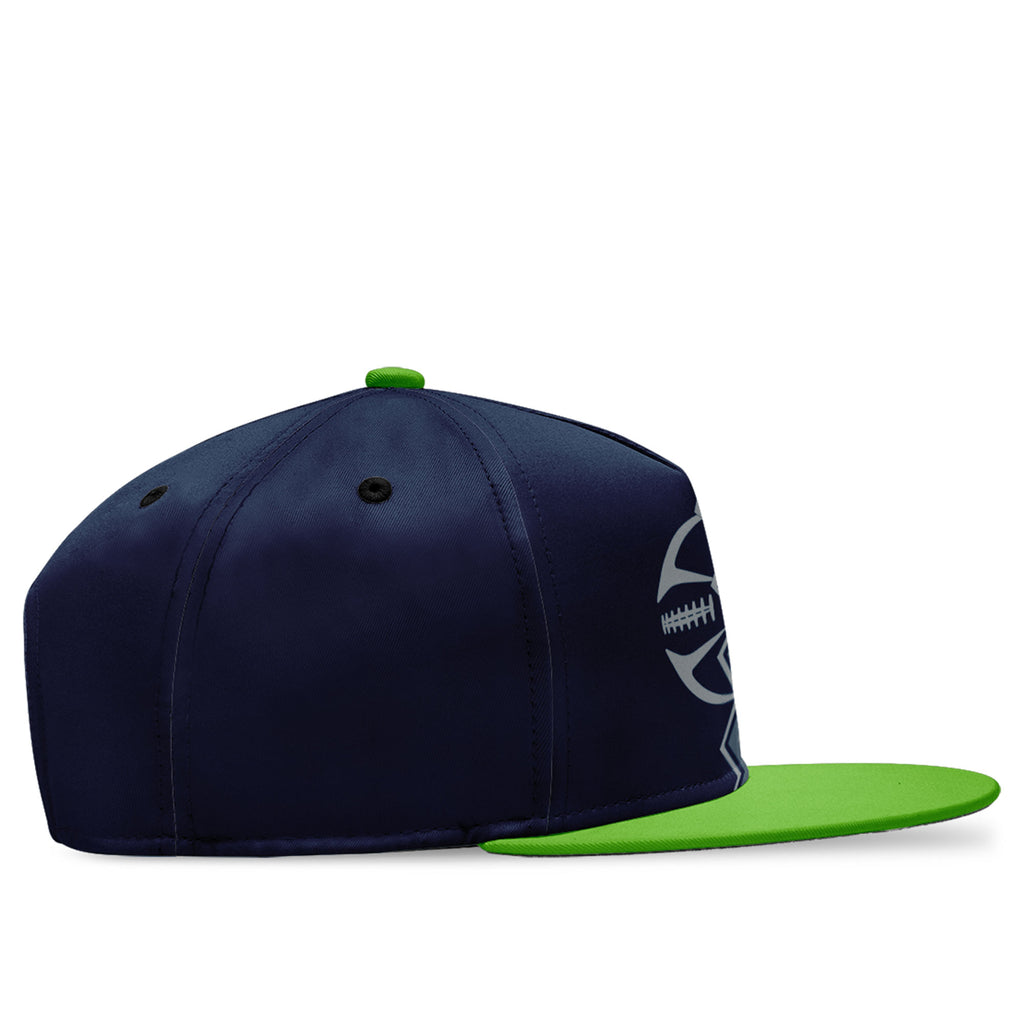 Custom Blue Grey Washington MaxSoul Shoes and Hat Combo Offer Personalized Combo ZH-D028017-14