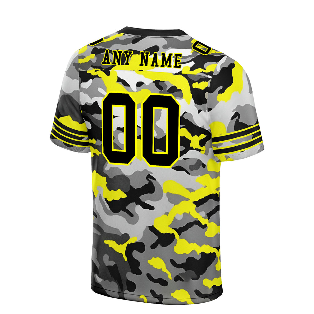 Custom Camo Personalized Authentic Football Jersey FBJ02-D06114