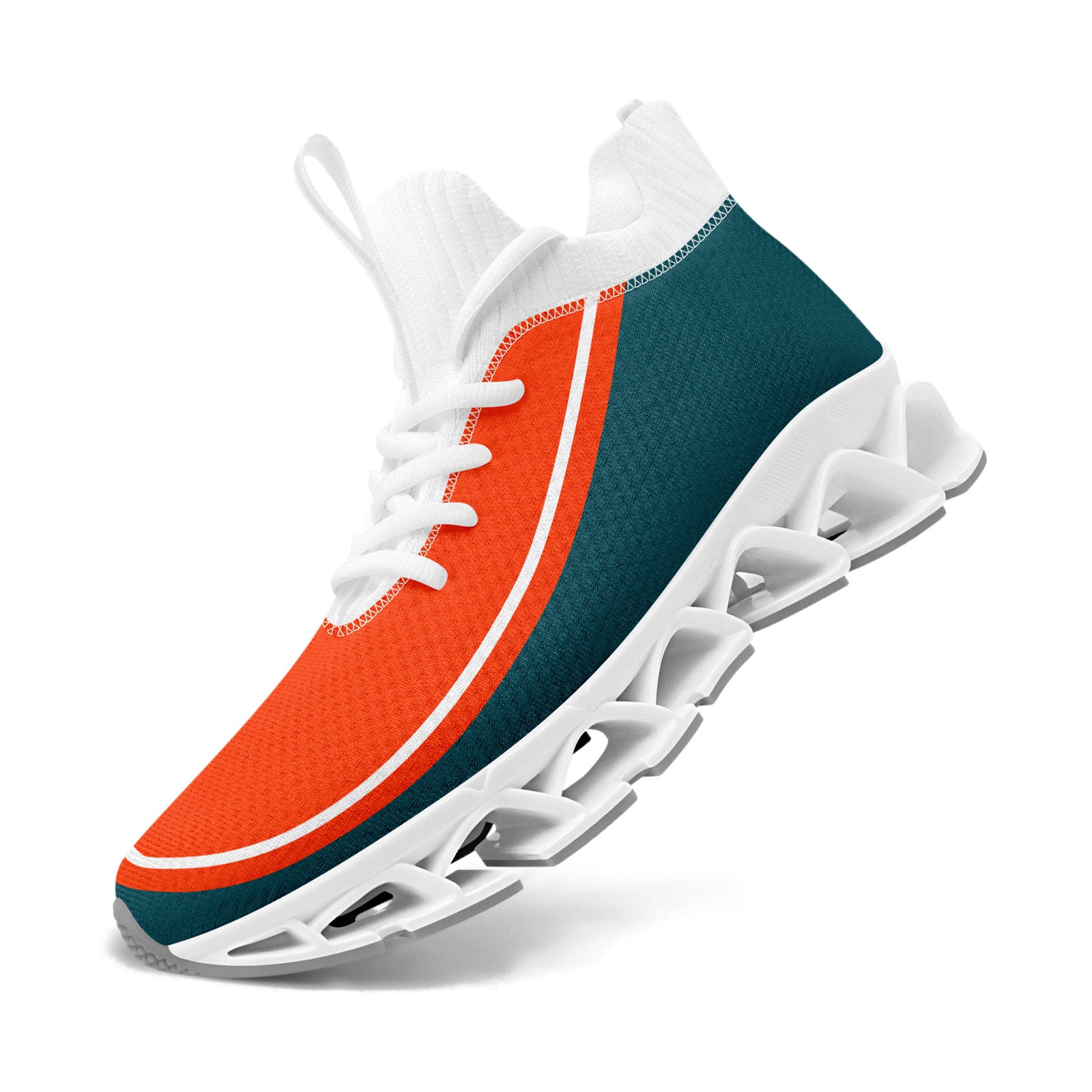 Custom Green Orange Maxsoul Shoes Personalized Sneaker FN030XD-D020388-6
