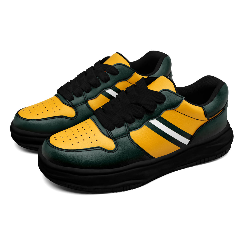 Custom Green Yellow Green Bay Shoes Personalized Sneaker FN032-D020389-13