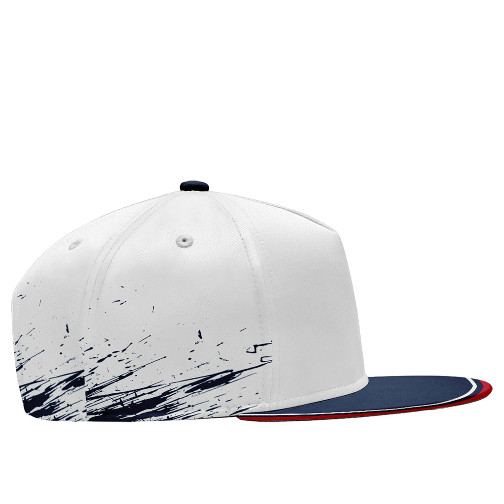 Custom White Blue New England Football Jersey and Hat Combo Offer Personalized Combo ZH-D020326-26