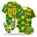 Custom 2026 World Cup Brazil High Quality Soccer Stadium Version Jersey Sneakers Sports Shoes and Hat Combo Offer Personalized Team Name and Logo ZH-F027089-4