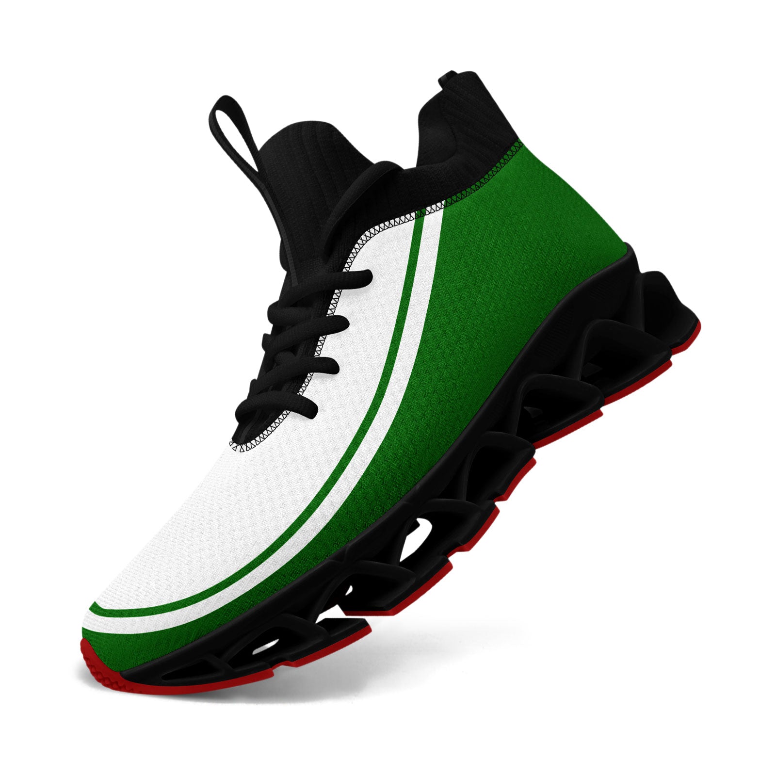 Custom Green White Maxsoul Shoes Personalized Sneaker FN030XD-D020388-20