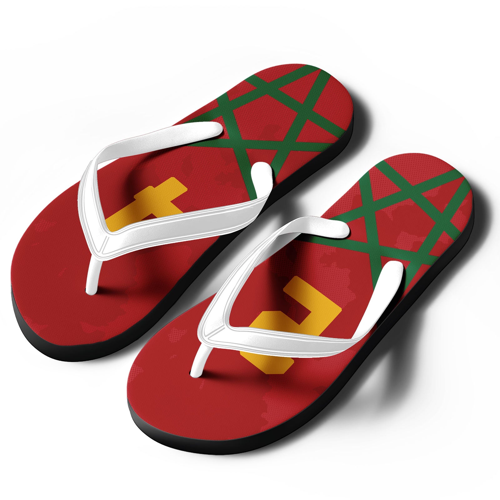 Custom Morocco 2026 World Cup Sneakers DIY Country Flag Running Shoes Lightweight Sport Shoes Gift for Football Fans Personalized Team Name and Logo FN058-F009124-3