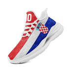 Custom Croatia 2026 World Cup Sneakers DIY Country Flag Running Shoes Lightweight Sport Shoes Gift for Football Fans Personalized Team Name and Logo FN079-F009105-3