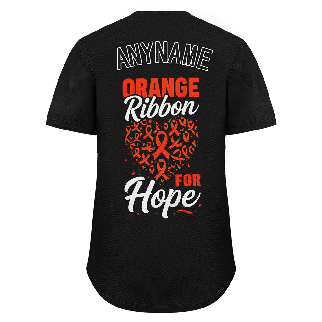 Custom Black World Cancer Day Personalized Authentic Baseball Jersey BSBJ01-E06020-11