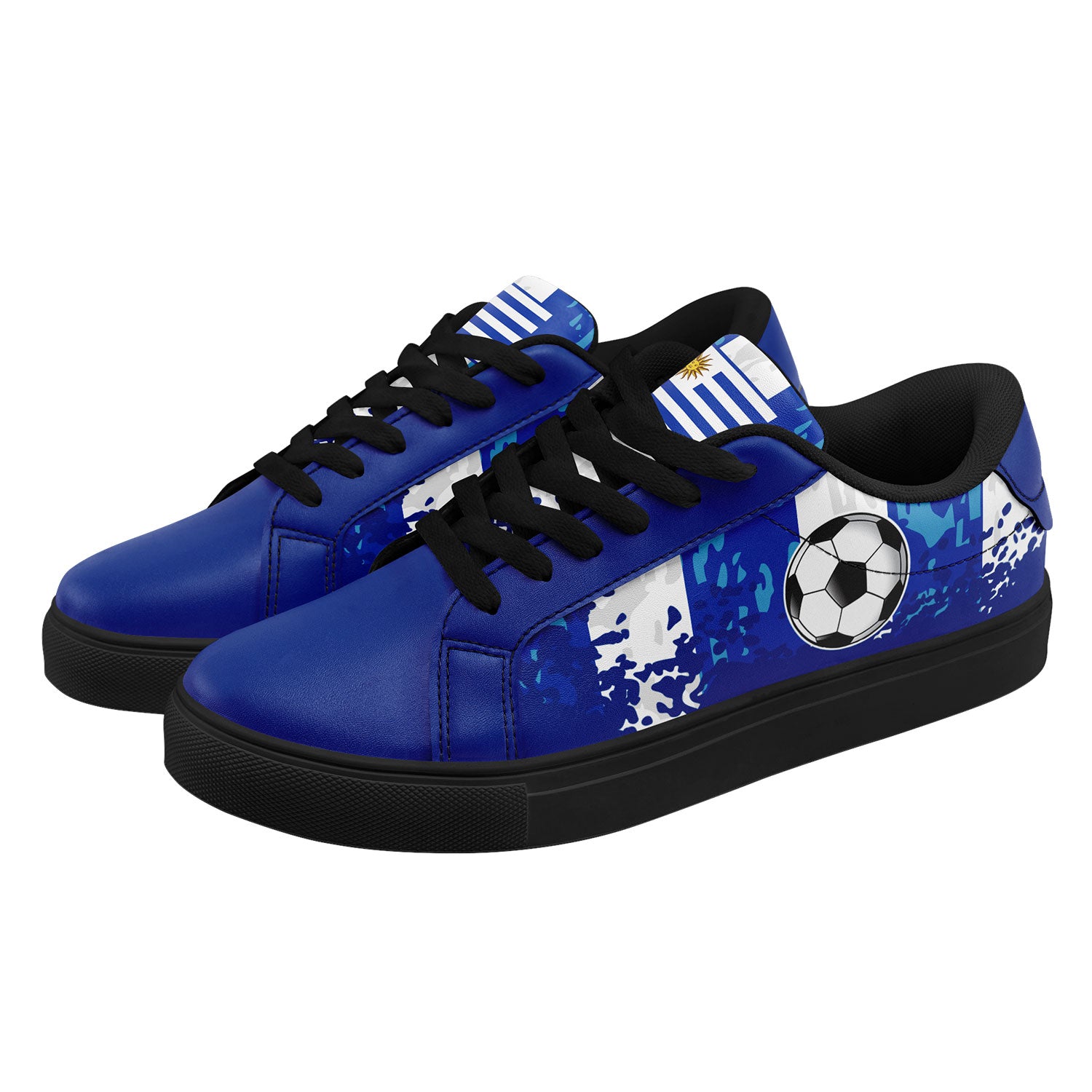 Custom Uruguay 2026 World Cup Sneakers DIY Country Flag Running Shoes Lightweight Sport Shoes Gift for Football Fans Personalized Team Name and Logo FN023-F009096-2