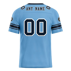 Custom Bule Tennessee Personalized Authentic Football Jersey FBJ02-D020256-17