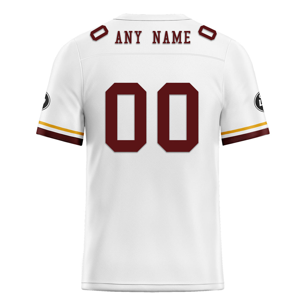 Custom White Washington Personalized Authentic Football Jersey FBJ02-D020263-31