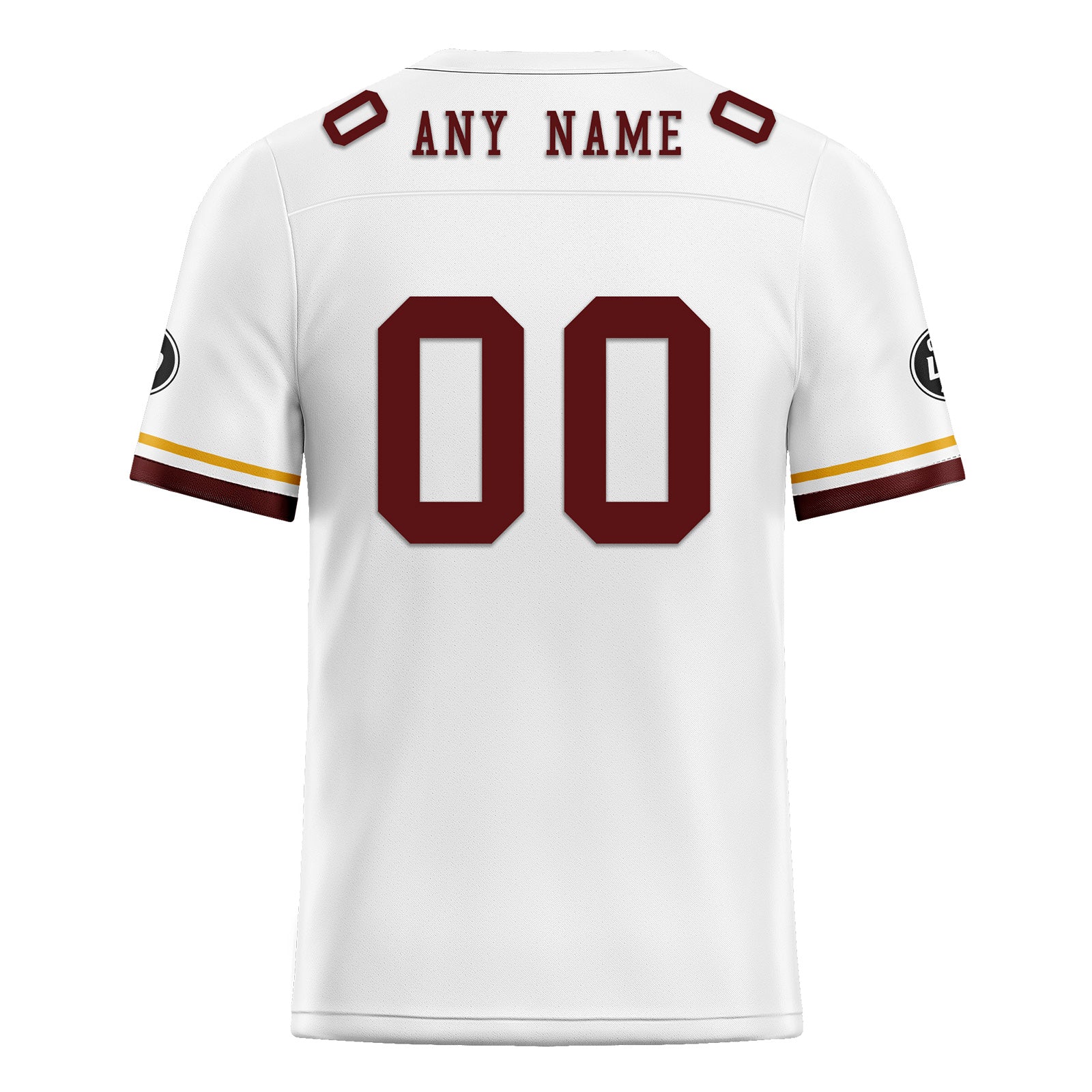 Custom White Washington Personalized Authentic Football Jersey FBJ02-D020263-31