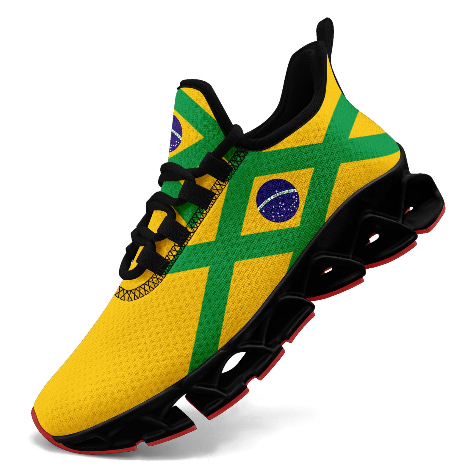 Custom 2026 World Cup Brazil Sneakers DIY Country Flag Running Shoes Lightweight Sport Shoes Gift for Football Fans Personalized Team Name and Logo FN003XD-F027047-4