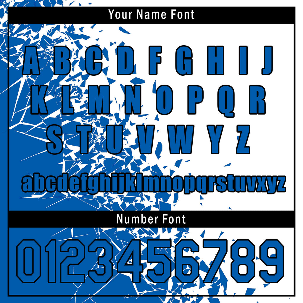 Custom Blue White Soccer Sets Jersey Personalized SCJ101-D28008