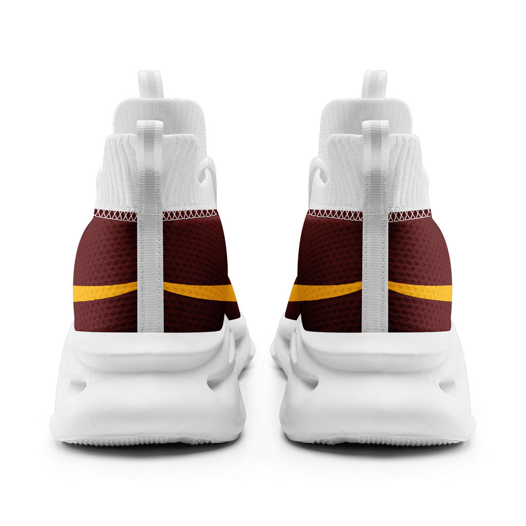 Custom Crimson Washington Football Jersey and Sports Shoes Combo Offer Personalized Combo ZH-D025008-29